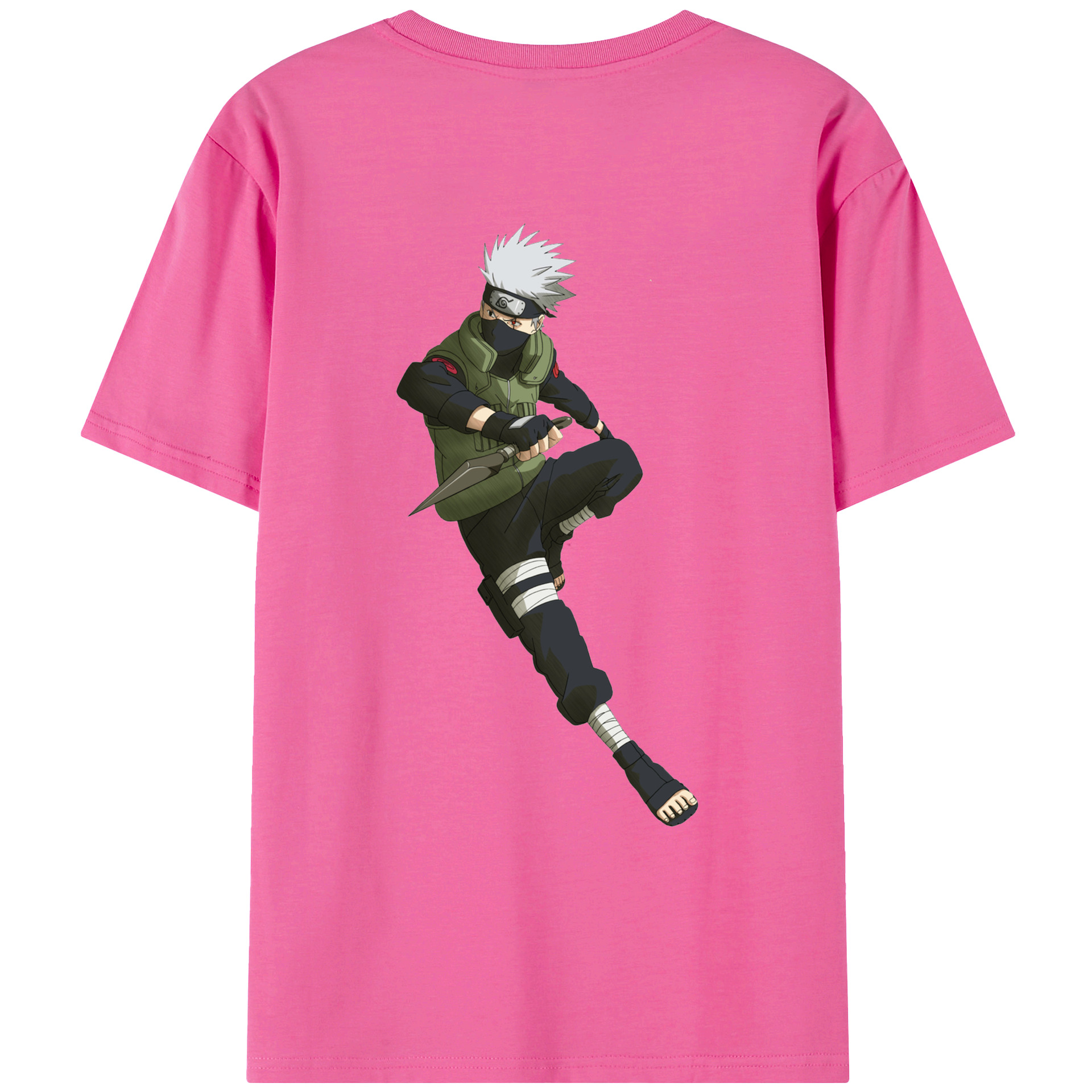 （画像用） NARUTO -ナルト- はたけ カカシ Hatake Kakashi レディース半袖Tシャツ(バックプリント)